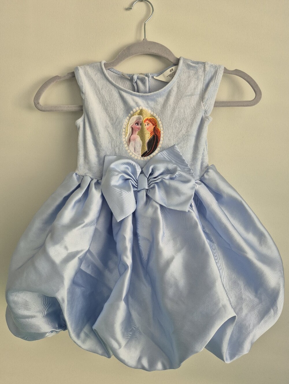 H&M Disney Frozen Dress - Light Blue Bubble Skirt Size 3-4T